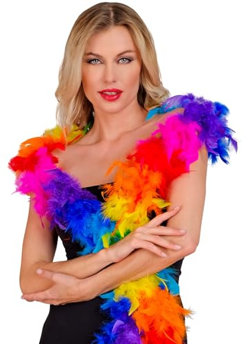 TrendandStylez Federboa 180cm in 30 Farben | Kostüm Accessoire für Damen | Federschal für Karneval, Fasching, 20er Jahre Party & JGA | Perfekt für Charleston & Burlesque Outfits