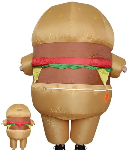 Aufblasbares Kostüm | Aufblasbare Hamburger Verkleidung | Verkleidung Als Burger Für Partys - Für Männer Und Frauen Cosplayer Ostern Karneval Veranstaltungen Maskenbälle Bühne Fotoshooting Feiertage