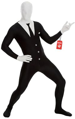 Morphsuits utklädnad, kostym, slenderman, L