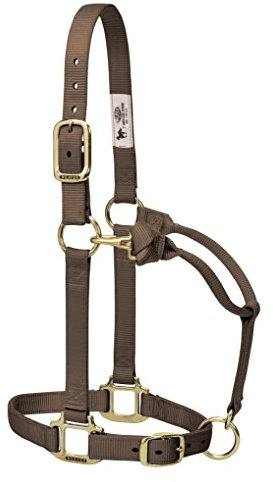 Weaver Leather Original Verstellbares Pferdehalfter, Nylon, Durchschnittliches Pferd, Braun