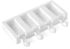 Silikomart 22.344.87.0065 GEL04M Moule à Esquimaux Forme Spirale Silicone Blanc