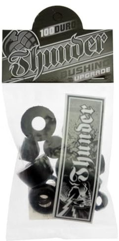 Thunder Rebuild Kit Bushings Washers Axel and Kingpin Nuts Pivot Cup 100a Black O/S