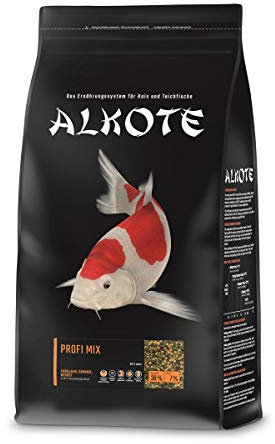 AL-KO-TE, 3-Jahreszeitenfutter für Kois, Frühjahr bis Herbst, Schwimmende Pellets, 3 mm, Hauptfutter Profi Mix, 3 kg