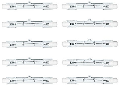 NCC-Licht 10 x Eco Halogen Leuchtmittel 120 Watt Halogenstab R7s 78mm, Arbeitsleuchten und Stehleuchten, ersetzt 150 Watt Glühbirne