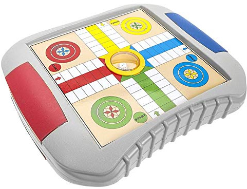 SHINE 4 in 1 Game Set Snakes & Ladders, Draughts, Chess & Ludo Set