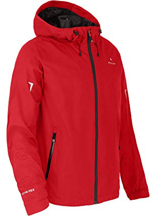 Bergson EGGEN | Herren Regenjacke, Netzfutter, 12000 mm Wassersäule, Salsa [108], 48 - Herren