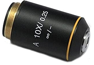 DADAKEWIN 1 Stück 4x-100x Full Metall Infinity-achromatische Optische Biologische Mikroskop-Objektivobjektiv Für Olympus (Magnification : 10X)