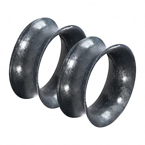Piercingfaktor Flesh Ohr Silikon Tunnel Piercing Plug extra flexibel Weich 1 Paar metallic glänzend