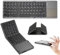 Folding Bluetooth Keyboard, Portable Mini Ultra-Slim Wireless Keyboard with Touchpad for iOS, Android, Windows, PC, Tablet, Smartphone with Built in Rechargeable Battery