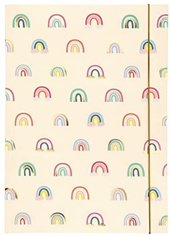 NEU Sammelmappe mit Gummiband, A3, 1 Mappe, HOTFOIL RAINBOWS/Regenbogen