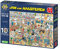Jumbo, Jan Van Haasteren - 10th Anniversary Studio Surprise, Jigsaw Puzzles for Adults, 1000-Piece, Black