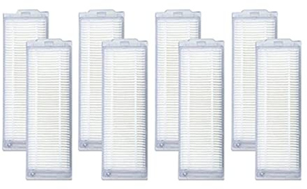 MUPECO Ersatzteile HEPA-Filter, Kompatibel for Proscenic M6 Pro Roboter-Staubsauger Ersatzteile Ersatz (8 Stück)