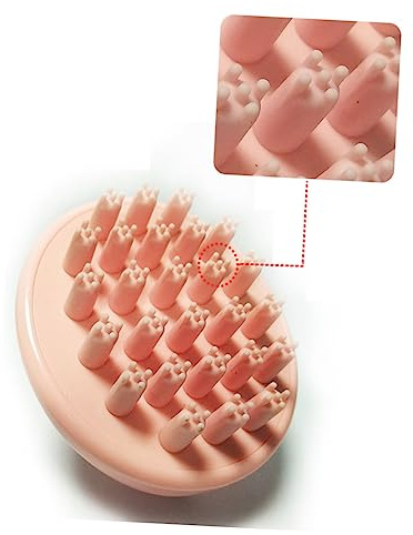 FOMIYES Kopfhautmassagekamm für Haarewaschen Ergonomisches Design Fördert Durchblutung Entfernt Shampoo-rückstände Sanfte Kopfhautstimulation Reizungen
