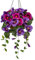 Flores artificiales como pensamientos reales plantas colgantes flores artificiales pansy con colgante colgante, altura 70 cm, planta de interior arbusto decorativo planta verde