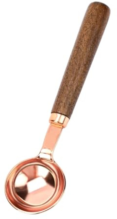 Ciieeo Cuchara Medidora De Café y Té De Acero Inoxidable Con Mango De Madera Cucharilla Multifunción Para Especias y Condimentos Para Cocina Cafeterías y Restaurantes