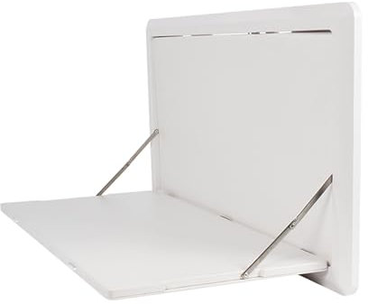 YLLSMGS Wohnmobiltische Picknick Wohnmobil Außentisch Wandmontierter Klapptisch, Abschließbares Wandset für Wohnmobile(Color:White)