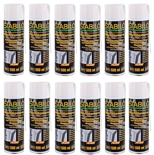 12x Beschlägespray 500ml | Schmieröl für Beschläge Scharniere Türen Fenster Garagen Auto Schlösser usw.