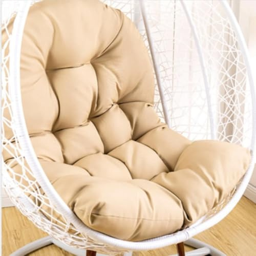 Morkite Cuscino per Sedia a Forma di Uovo,Cuscino per Poltrona sospesa,Cuscino per Sedia in Rattan,Cuscino Integrato,Varie opzioni di Colore,Adatto per Giardini Esterni, altalene Interne, divani