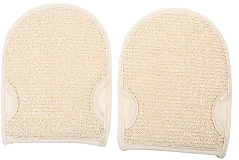 Anneome Badehandschuhe 2 Stücke Atmungsaktive Peelinghandschuhe Für Körperpflege Duschhandschuhe Aus Baumwolle Schnelltrocknend Waschbar Für Tägliche Anwendung Und Hautreinigung