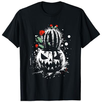 Jack O' Lantern Cactus - Zucca raccapricciante amante di Halloween Maglietta