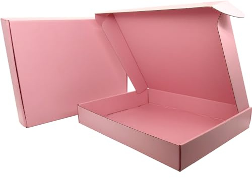 Cenoid Medium Postboxar, 33 x 25,4 × 5 cm, Rosa Postpaket Försändelsekartongboxar För Post, Försändelse, Leverans, Förpackning För Små Företag (Paket Med 25)