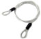 Wjelet Cable de acero con ojales, 1,5 m x 5 mm de diámetro, cable de acero inoxidable, con ojales, revestimiento duradero, para antirrobo, muebles de jardín, bicicletas, muebles de terraza