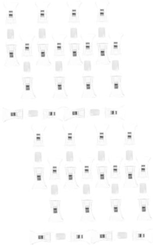 STOBOK 2 Sätze Doppelseitiger Schilderhalter Papierklammer Paperclips Zettelhalter Dip Clips Paper Clip Haken Anzeigen Clinchklammern Draht Bannerclips Doppelkopfclip Plastik 10 Stück * 2
