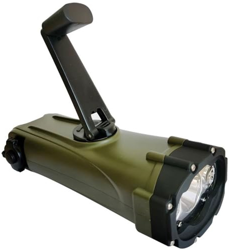 Linterna De Energía Manual Linterna Manual con Luz Conmutable, Linterna Dinamo Recargable por USB para Uso Doméstico, Linterna Manual Impermeable para Exteriores con Manivela