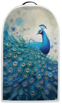 Fishisbird Elegant Peacock Print Blender Cover Stain Dust Resistant Food Processor Protective Covers Fashion Small Kitchen Appliance Decrative Protector