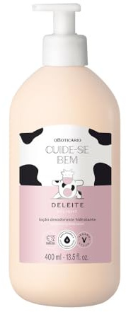 Cuide-se Bem Deleite Loción Hidratante Corporal, Fórmula Vegana, Aroma Dulce, 400 ml