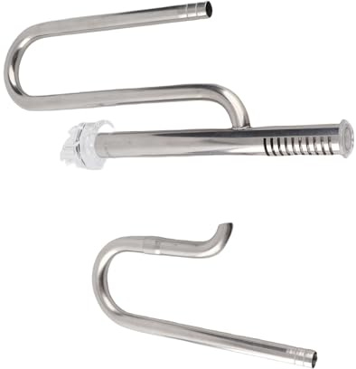 SPYMINNPOO Stainless Steel Aquarium Inflow and Outflow Pipe Set Exquisite for Water Plant Tank - Fish Tank Pipe Surface Skimmer and Outflow Set for Water Plant (12 oil removal film)