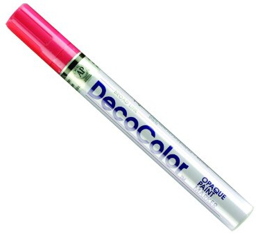 Uchida 300-C-2 Marvy Deco Color Broad Point Paint Marker, Red