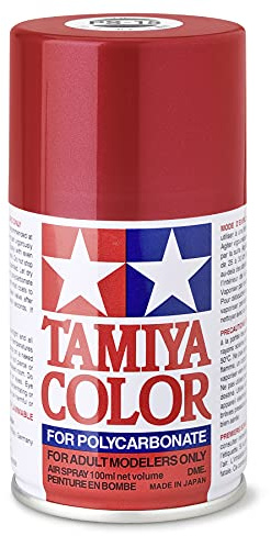 TAMIYA 86015 PS-15 - Pintura en aerosol para modelismo de plástico, modelo y accesorios de manualidades, color rojo metalizado (100 ml)