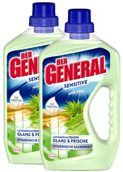 Der General - Detergente multiuso all’Aloe Vera, 2 confezioni da x 750 ml