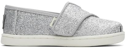 TOMS TINY ALPARGATA Espadrille plast flicka, silverfärgad, 26 EU