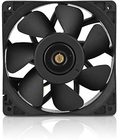 Bewinner DC 12V 5.0A 7500RPM Lüfter Ersatz 4-poliger Stecker für Antminer S7 S9, Spritzgusstechnologie, Hochpräzise Doppelkugellager Gehäuselüfter