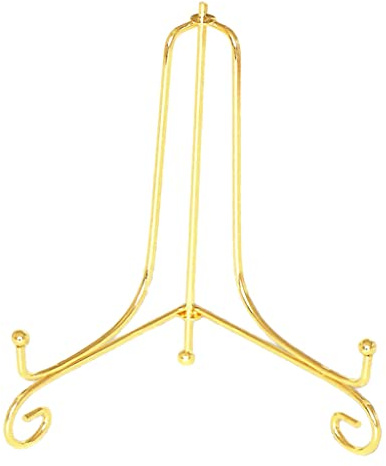 joyMerit Telleraufsteller Tellerständer Tellerhalter Gold Metall Staffelei Display Ständer für Schüssel Teller - Gold, 12 Zoll