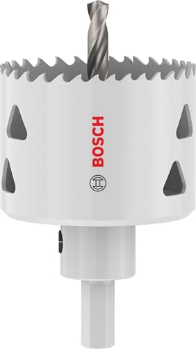 Bosch 1x Lochsäge mit Adapter für mehrere Materialien (für Stahl, Trockenbauwand, Ø 57 mm, Professional Zubehör Bohrmaschine)