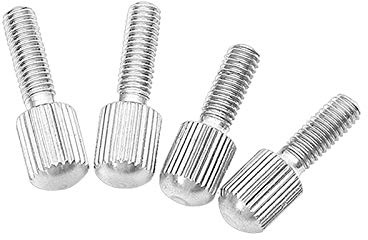 M2-M6 Edelstahl 304 Rändelschrauben Kleiner Kopf Rändelschraube Hand anziehen Sicherungsschrauben M2.5 (5 Stück), 16mm