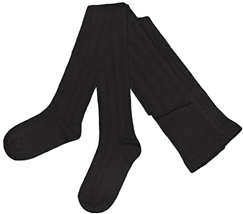 Weri Spezials - Medias para mujer con patrón trenzado folclórico, de algodón ecológico con forro de confort, 40-42