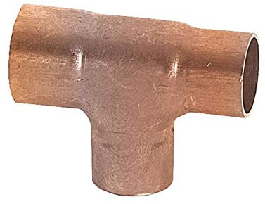 Kupfer-Lötfitting T-Stück reduziert - Typ 5130R, DVGW 10 x 10 x 8 mm