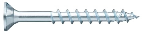 Würth ASSY 4 CSMP Spanplattenschraube 4,5x70mm, 200St/Pack Stahl verzinkt, blau passiviert, Teilgewinde, Senkfrästaschenkopf - RW 20 Neue Generation