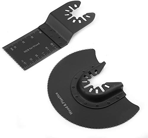 10pcs Sägeblätter Set, Oszillierende Klinge Multitool Holzsägeblätter Oszillierwerkzeug-Zubehör Quick Release Multi Tool für Fein
