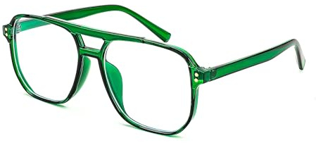 FEISEDY Retro 70er 80er Blaulichtfilter Brille Damen Ohne Stärke Herren Computerbrille mit Blue Light Blocking Glasses PC Gaming Brillen B2866