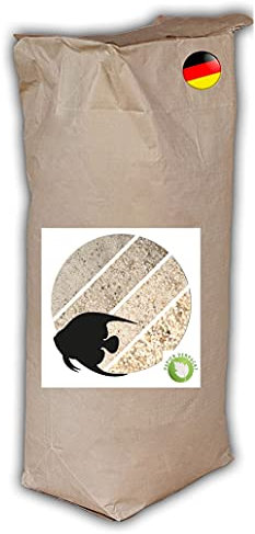 Anbobo Aquariumsand Natur weiß 25kg Aquarienkies 1,0-3,0mm Naturkies Aquariumkies Bodengrund papierverpackt