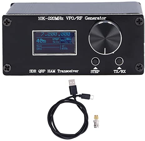Receptor de Radio SDR QRP HF, 10 KHz a 220 MHz Transceptor SDR QRP HF Oscilador de Frecuencia Variable HAM Generador de RF VFo Receptor de Radio