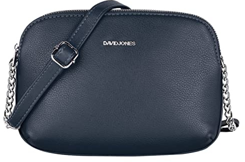 David Jones - Damen Kleine Umhängetasche - Crossbody Bag PU Leder - Tasche 3 Fächer mit Reißverschluss Frau - Elegante Schultertasche Klassische Handtasche - Modisch Alltag Arbeit Reise