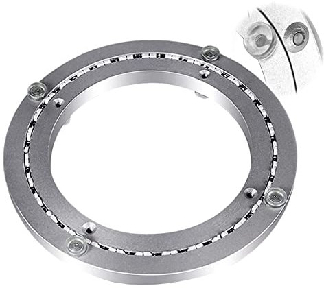 WORDFUN Aluminiumlegierung Kugellager Drehtisch Lazy Susan Drehlager Mehrere Größen Keine Notwendigkeit Zu Installieren Für Esstisch TV Monitor Kaleidoskope Tischplatte Serving Messe-Displays
