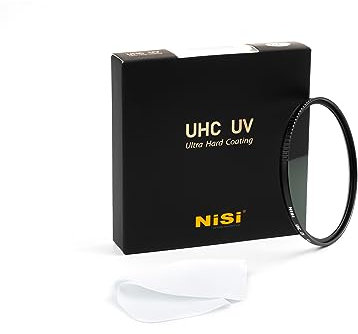 NiSi UHC UV Filter 95mm Schutzfilter mit Reinigungstuch - Water-White Glas, Ultraharte Beschichtung mit 99,3% Lichtdurchlässigkeit, Ultradünne Gerändelte Rahmen