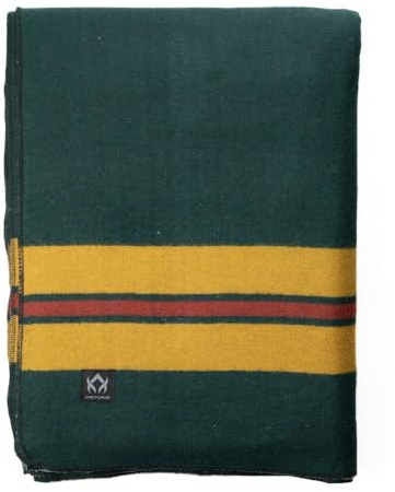 Arcturus Rainier Couverture en Laine Chaude, Lourde, Lavable, 2 kg, idéale pour Le Camping, l'extérieur, Les Trousses de Survie et d'urgence (Fort Vancouver)